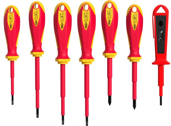 FAMEX 7734-7 Electricians Screwdriver Set 1000V, 7pcs.  -   1 Set free from a goods value of 150,- EUR